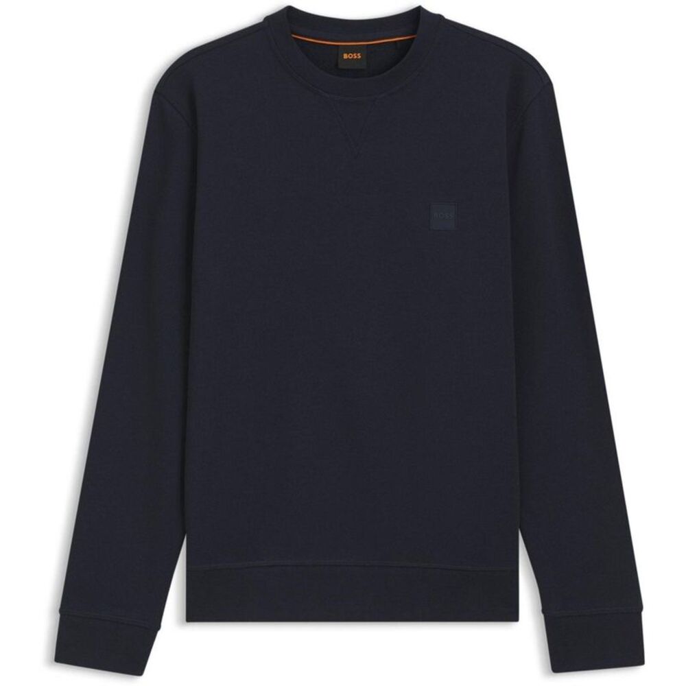 Boss Mens Westart  Cotton Crew Neck Sweatshirt / Dark Blue